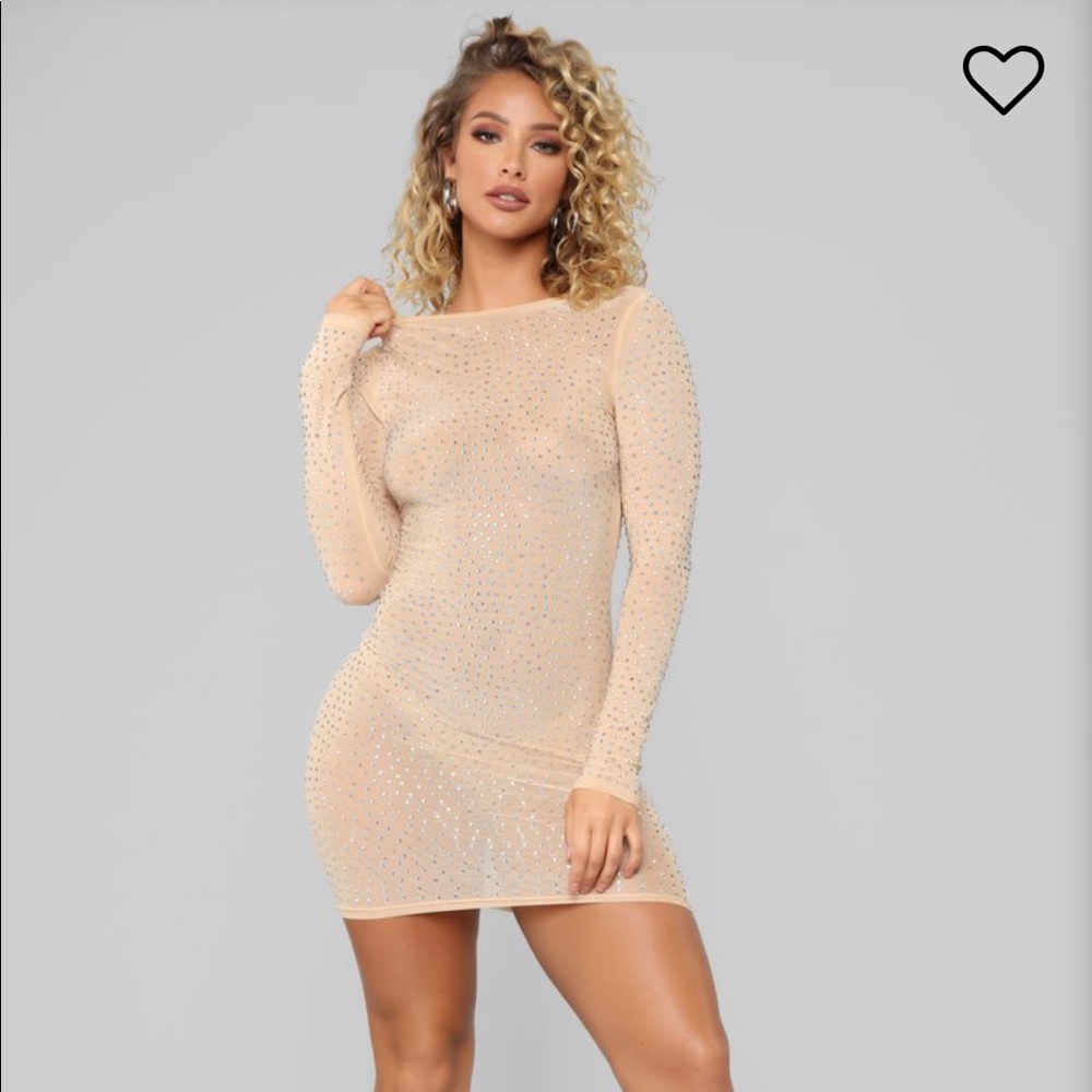 NWOT Sparkling long sleeve birthday dress